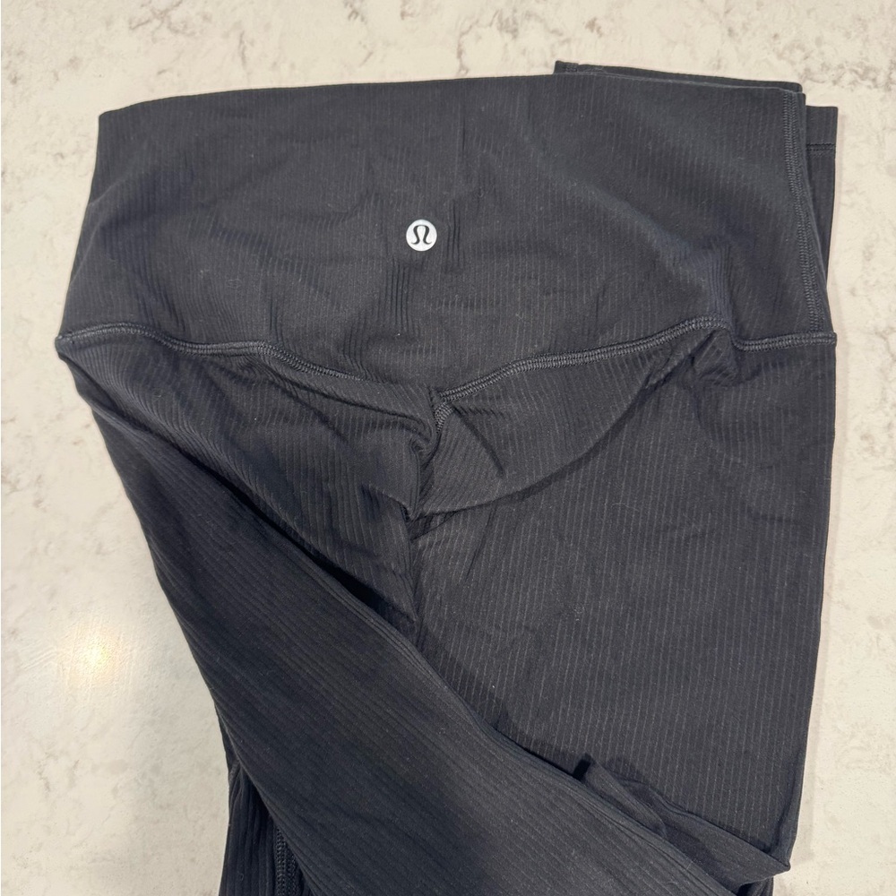 lululemon athletica align ribbed size 8 color black